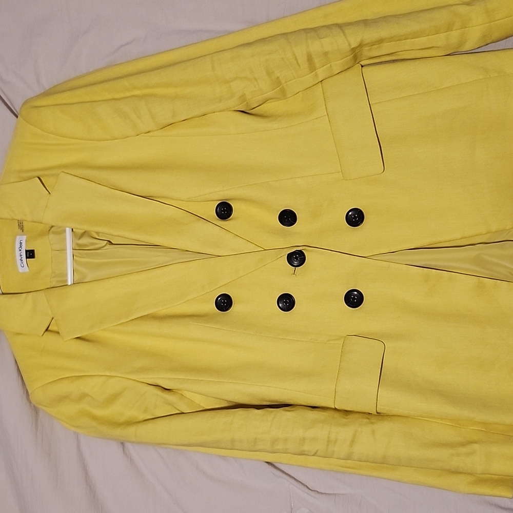 Calvin Klein Yellow Blazer